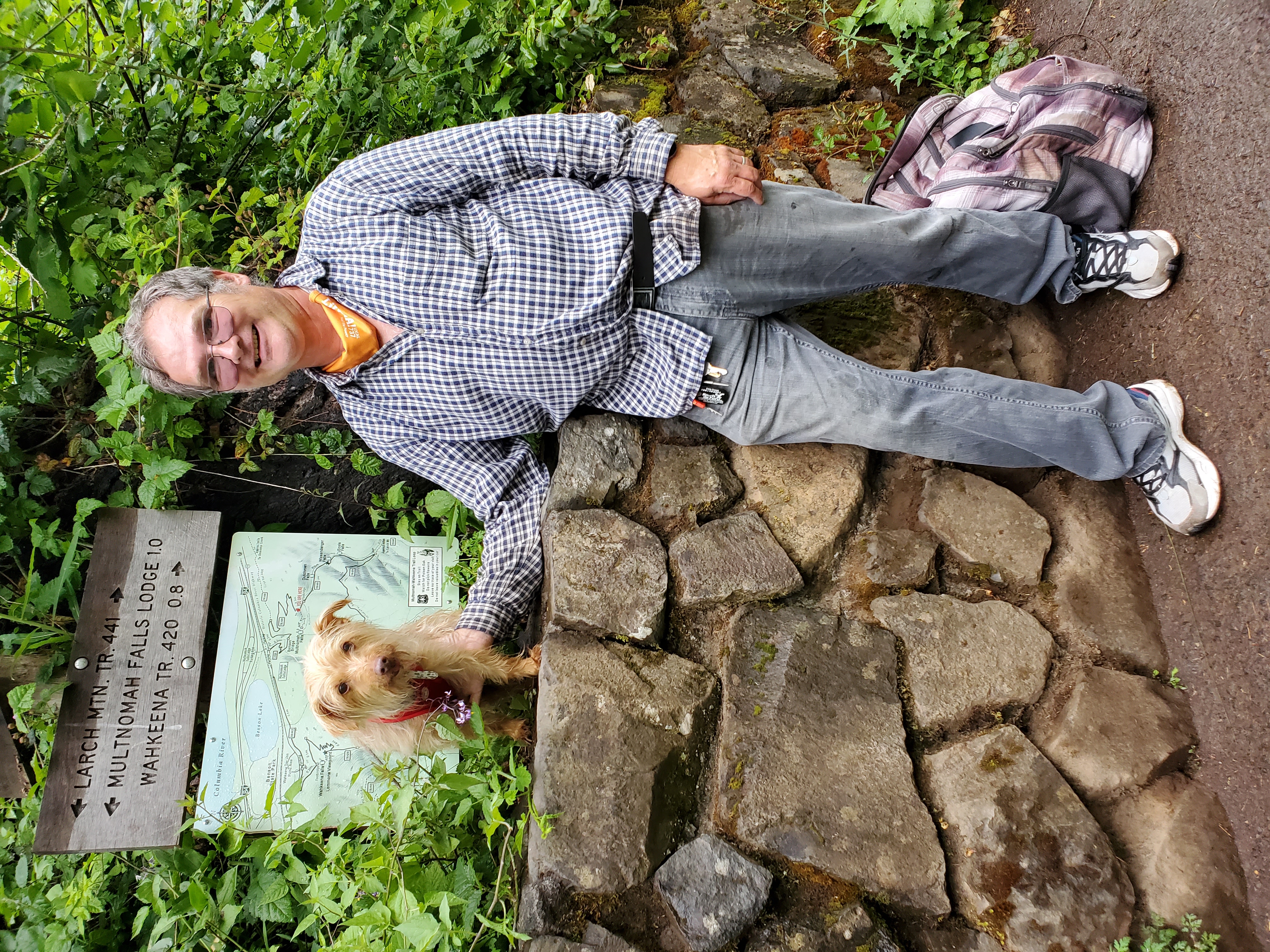 Portrait of Roger Hall with Ollie